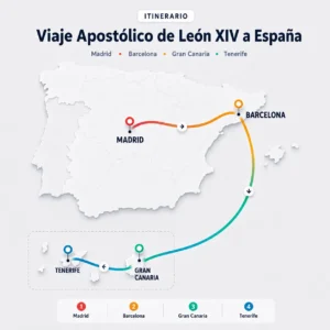 Lee más sobre el artículo Agenda oficial del papa León XIV en España